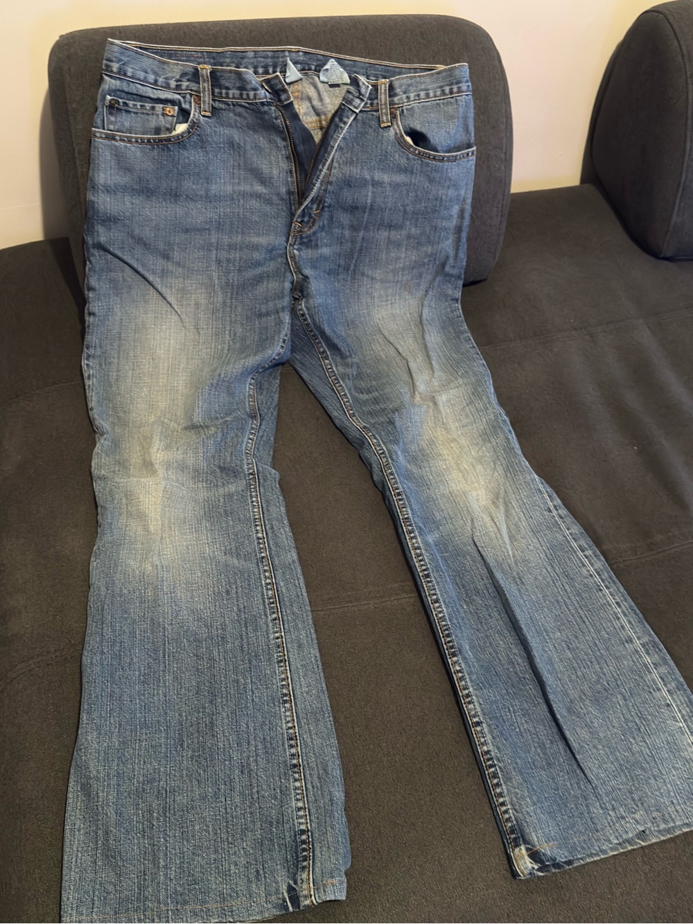 Banana Republic Men's Light Blue Washed Relaxed Jeans